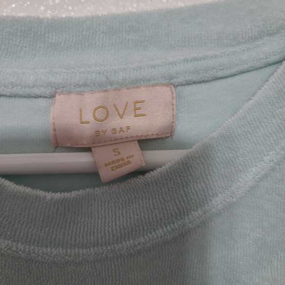 Love by Gap Terry Towel Crewneck Sweatshirt - Picture 8 of 9